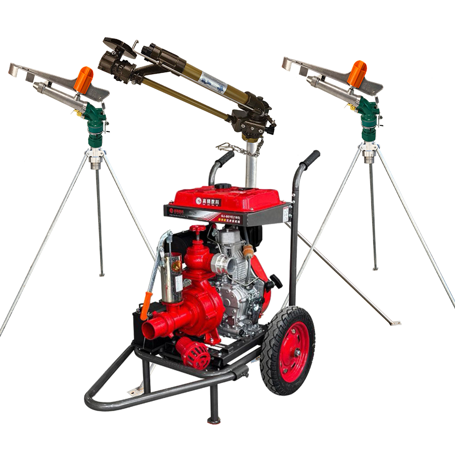 常德一体式灌溉机组 全套喷枪水带配齐 抗旱浇地神器